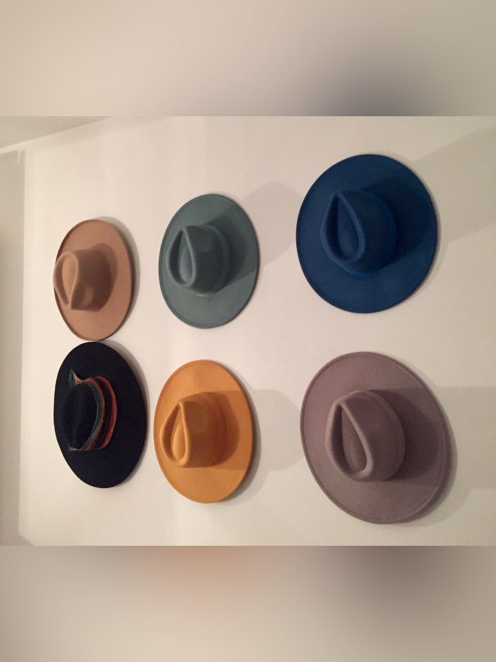 Wide-Brim Felt Hats yellow available